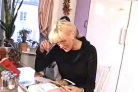 Blonde swedish MILF horny enough to be filmed