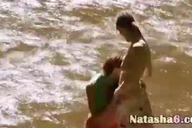 two sexy lebians in the river - video 15