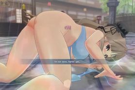 SENRAN KAGURA Peach Beach Splash (nude mod gameplay)