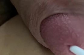 Long tube inside urethra for extreme satisfaction of my cock