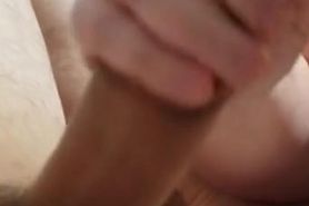 Amateur with gives edging handjob for intense orgasm.