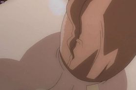Anime warrior getting sperm inside