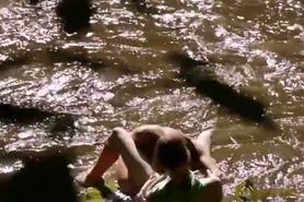 two sexy lebians in the river - video 6