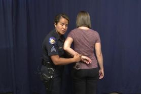 Handcuffing Training on Woman