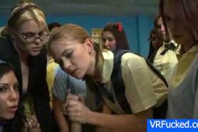 Teen Schoolgirl Love Giving Blowjob
