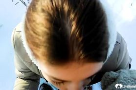 Stepsis Gives A Fantastic Blowjob While Outdoors