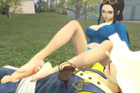 On the soles of Nico Robin By Oscarkim123