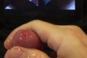 Whiteboysex, edging my whiteboy dick to BeckyWhyte BBC cumpilation till I squirt