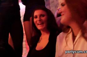 Slutty chicks get completely crazy and nude at hardcore party
