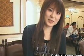 Hot Japanese doll gets some hard public part1 - video 1
