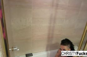 Makeup Room Bath BTS With Sexy Christy Mack