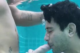 Josh and Ricky having fun in the pool