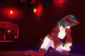 DEMON GIRL RIDE AND CREAMPIE  3D GAME ANIMATION