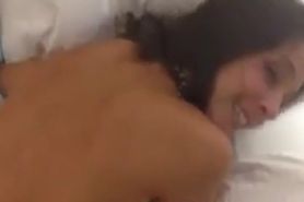 gorgeous slutgirl taking big white cock from behind