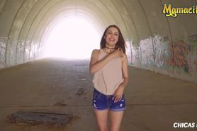 MamacitaZ - Tight Teen Gets Her Sweet Cunt Drilled In Public