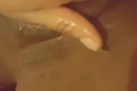Sexy ebony fingering her wet  pussy