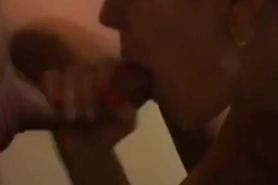 Homemade blowjob cum in mouth