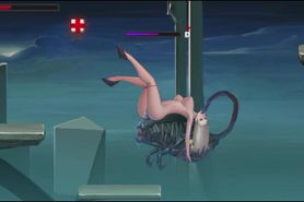 Dark Star Act ryona hentai game gameplay. Cute blonde girl in sex with aliens