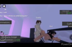 Roblox short : The slut want the cock of his daddy