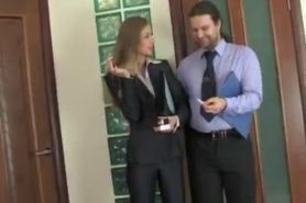 Russian Office Beauty Meeting Break Anal russian cumshots swallow
