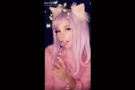 Belle Delphine does Real Anal with her Dildo [AHEGAO BJ - HIGH QUALITY]