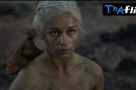 Emilia Clarke Breasts Scene  in Game Of Thrones