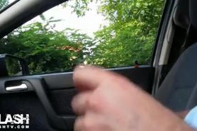 Flashing in Car