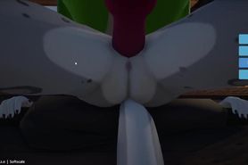 furry anthro on feral 3d animation sex dragon animal fantasy stable