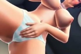 3D Hentai Girl Caught Masturbating Dripping Wet Pussy