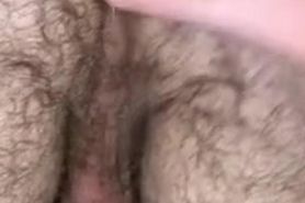 Playing with boyfriends hairy ass and balls