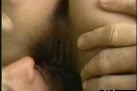 Hairy girl gets properly pounded