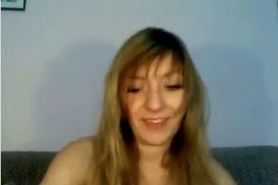 Blonde With Nice Natural Tits On Webcam