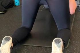see through leggings public gym