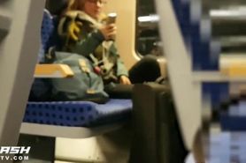 Train Flash Blonde Takes Video