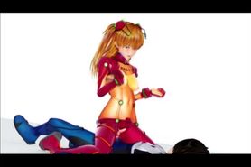 Asuka fucks with vice in an HMV of the future