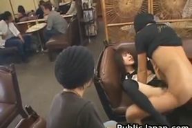 Hot Japanese doll gets some hard public part2 - video 2
