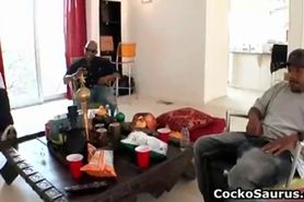 Two whores get fucked by 3 black monster part5 - video 5
