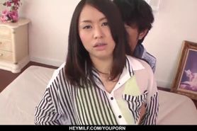 Kaede Niiyama shakes boobs when fucking with man - More at Japanesemamas.com
