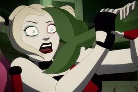 LESBIAN SEX CARTOON (PART 2, sex act exposed) - Harley Quinn & Poison Ivy sleep together - DC Batman