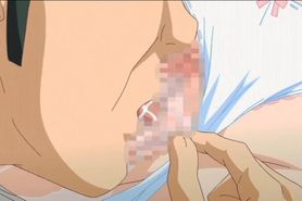 Busty young woman fucks with her sensei  Anime hentai