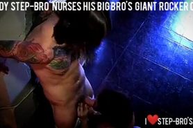 Nerdy Step-Bro Nurses His Rocker Bro'S Big Dick