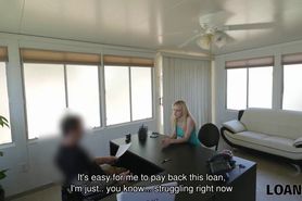 loan4k. hot blonde allie rae gladly gives her submissive sissy to loan