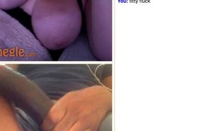 Huge boobs on Omegle for a BBC