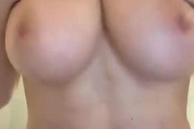 Omegle woman show big perfect natural tits