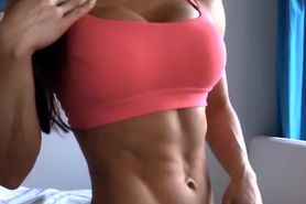 Great abs and breasts on fitness fbb