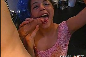 Filling babes mouths with jizz