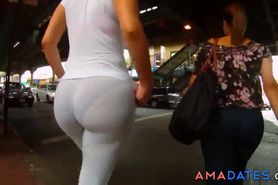 see through ass leggings culona
