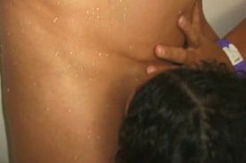 MILF sluts suck pussy fingerfuck and cum in shower