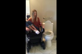 Quadriplegic Wheelchair Girl Transferring