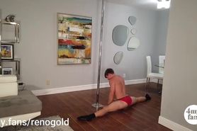CUM see @RENO GOLD WORK THE POLE! 4my.fans/renogold